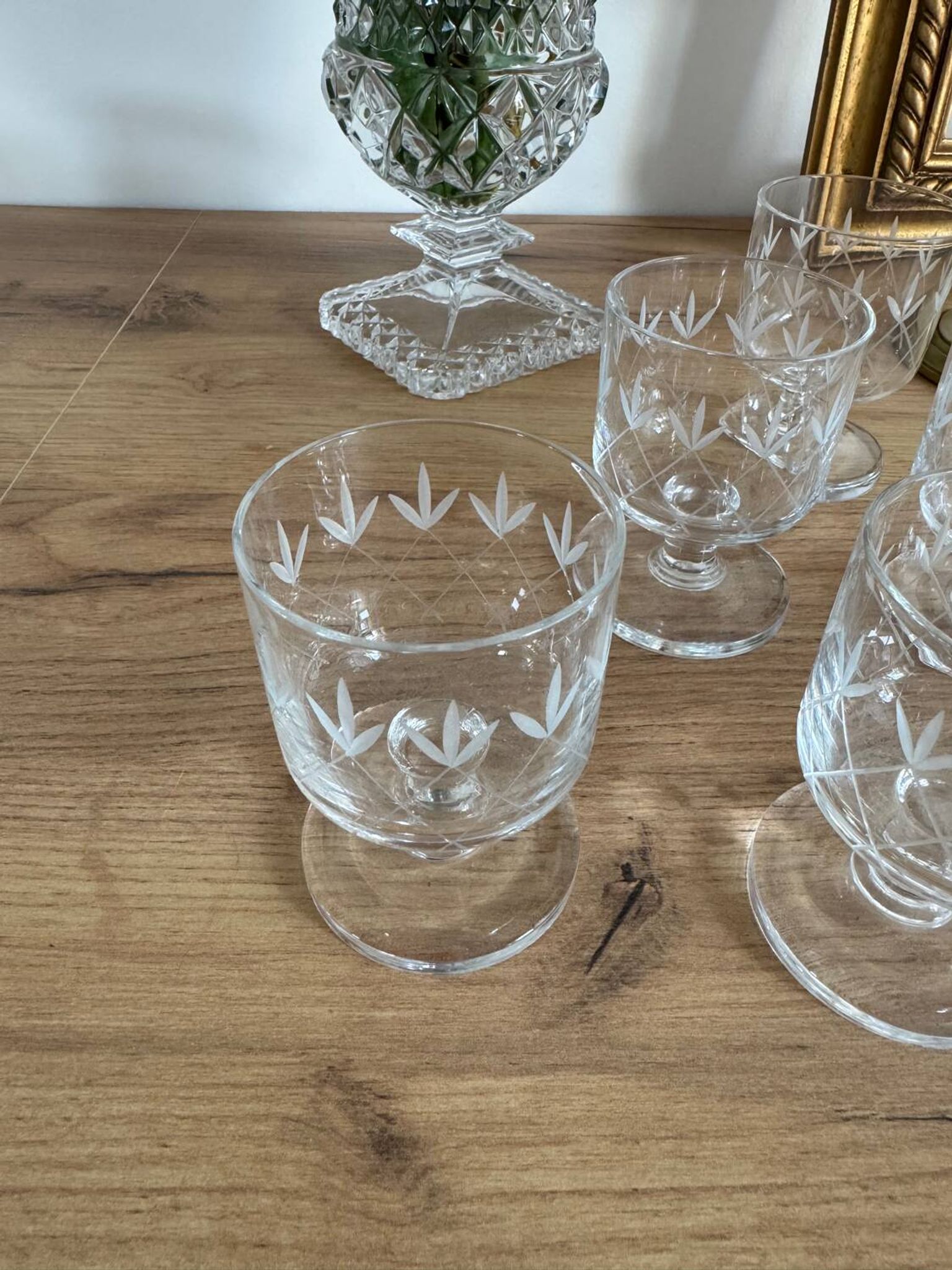 Vintage liqueur glasses