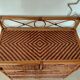 Commode vintage en rotin 4 tiroirs-esprit bohème-bord de mer