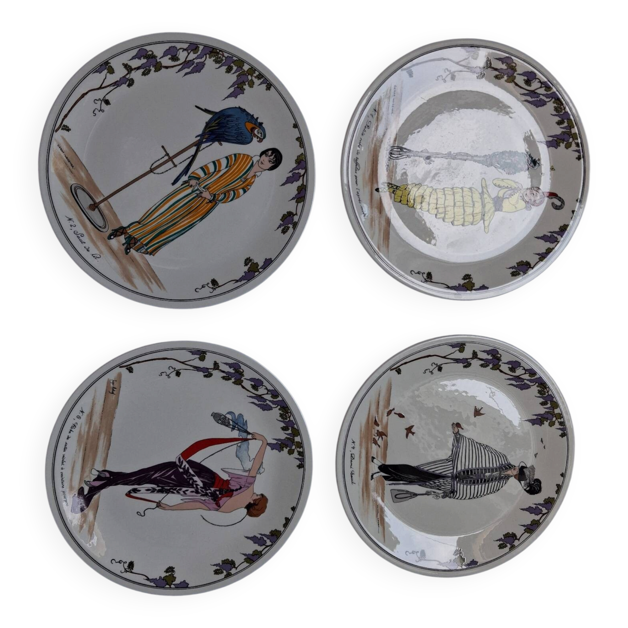 Assiettes V&Boch design 1900