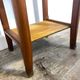 Provincial oak furniture, marble top, ceramic interior.