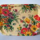 Old service tray 1950s/60s floral decoration in fiberglass