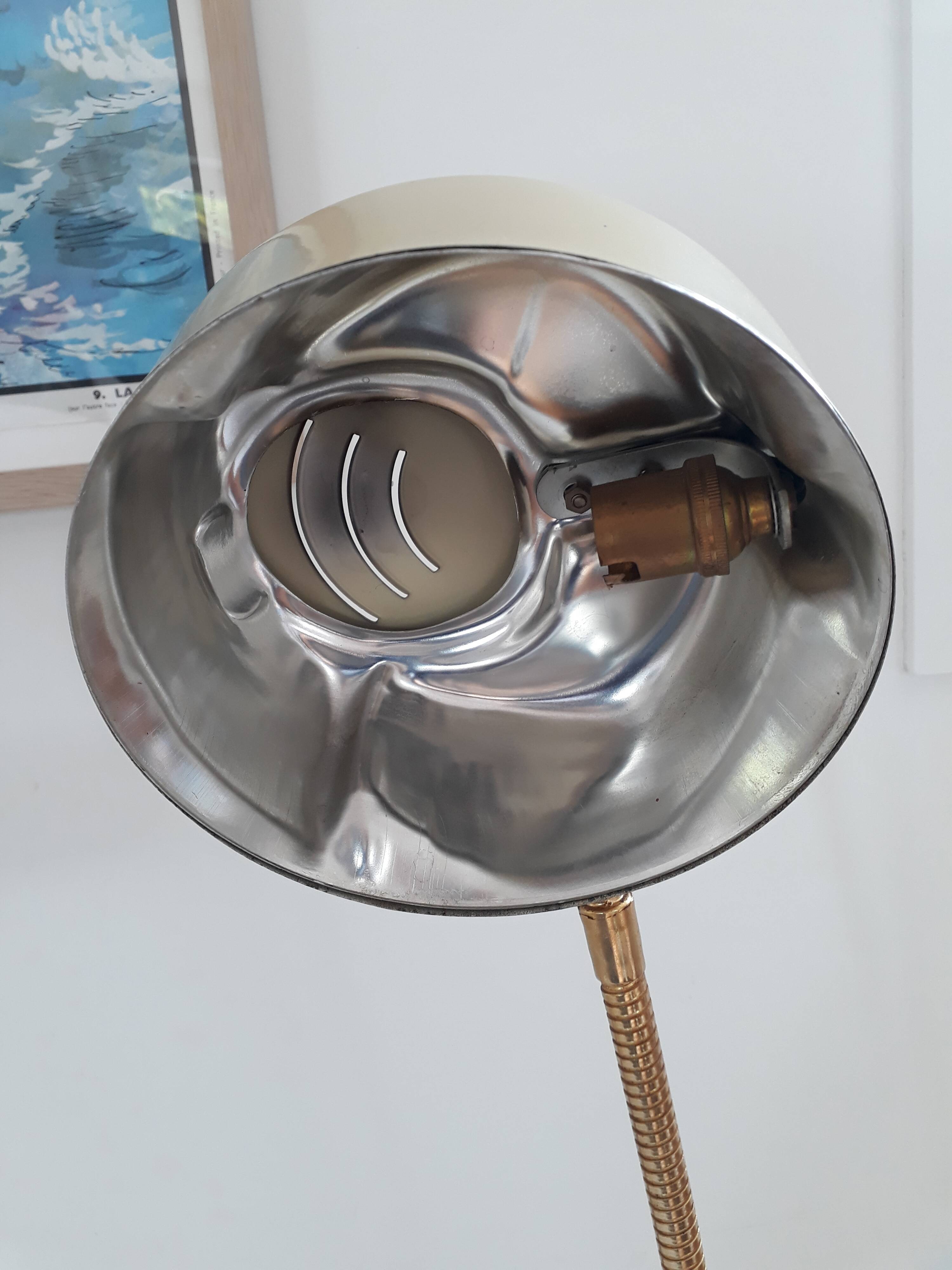Paire de lampes de bureau vintage années 40 60