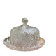 Pressed and moulded glass cheese dome