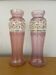 Pair of small enamelled Art Nouveau vases from 1900.