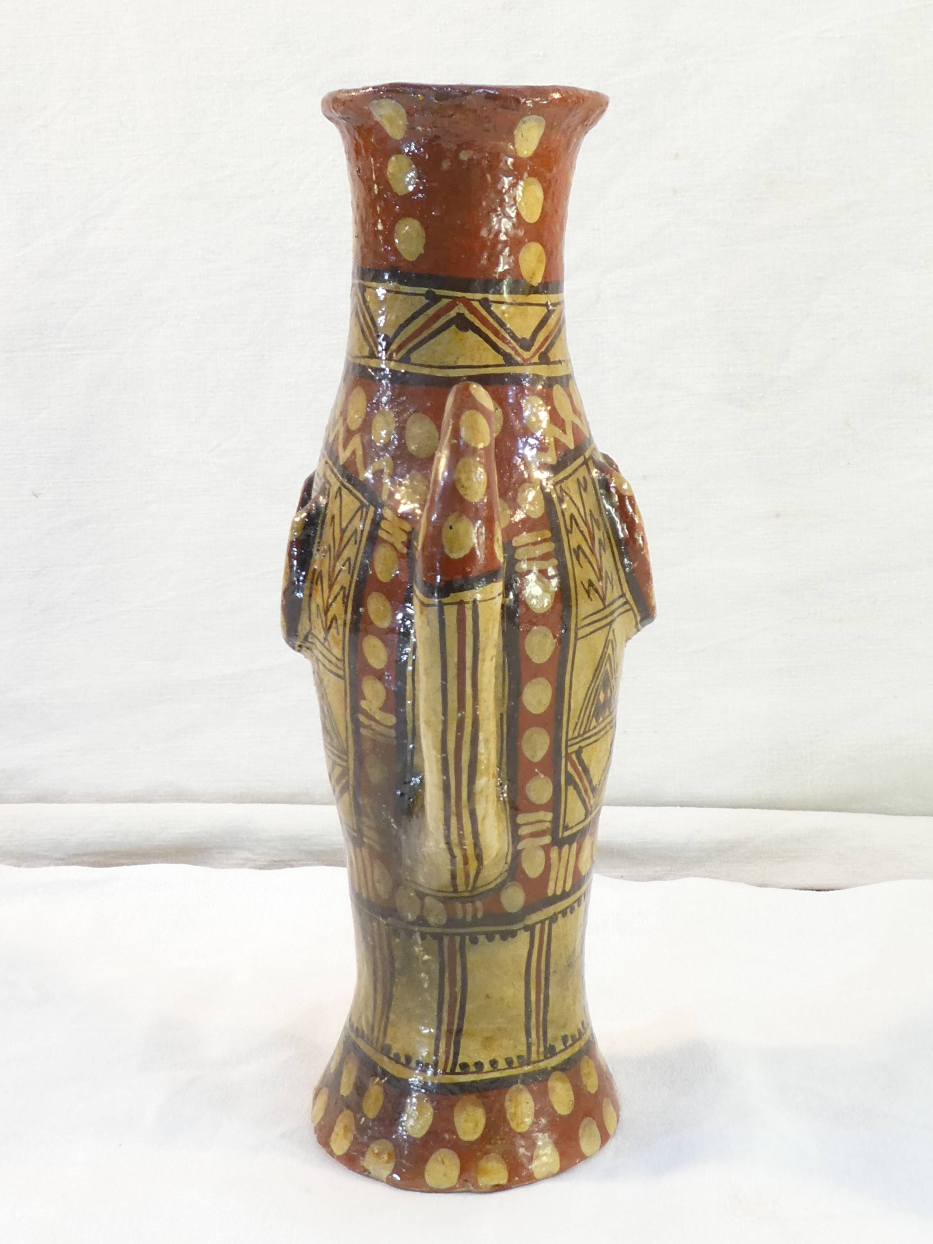 Terracotta amphora vase Pottery Berbere Kabyle IDEQQI