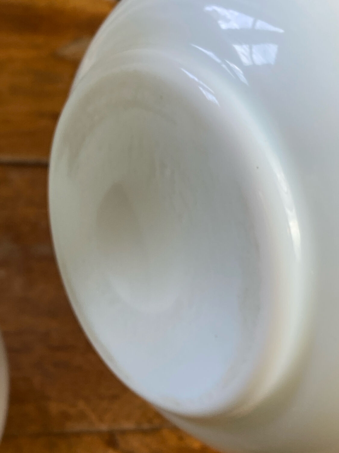 Pair of white opaline vases
