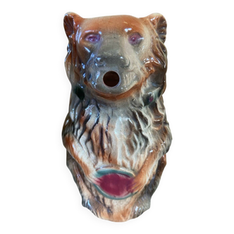 Bear pitcher with tambourine
