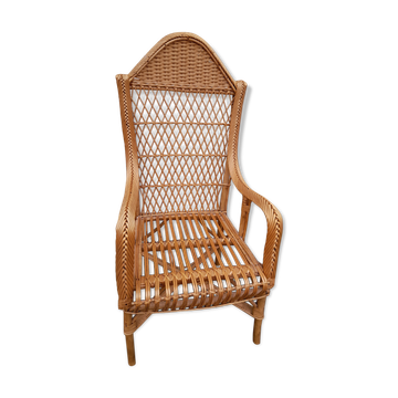 Rattan armchair from the 1950s