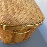Woven rattan trunk