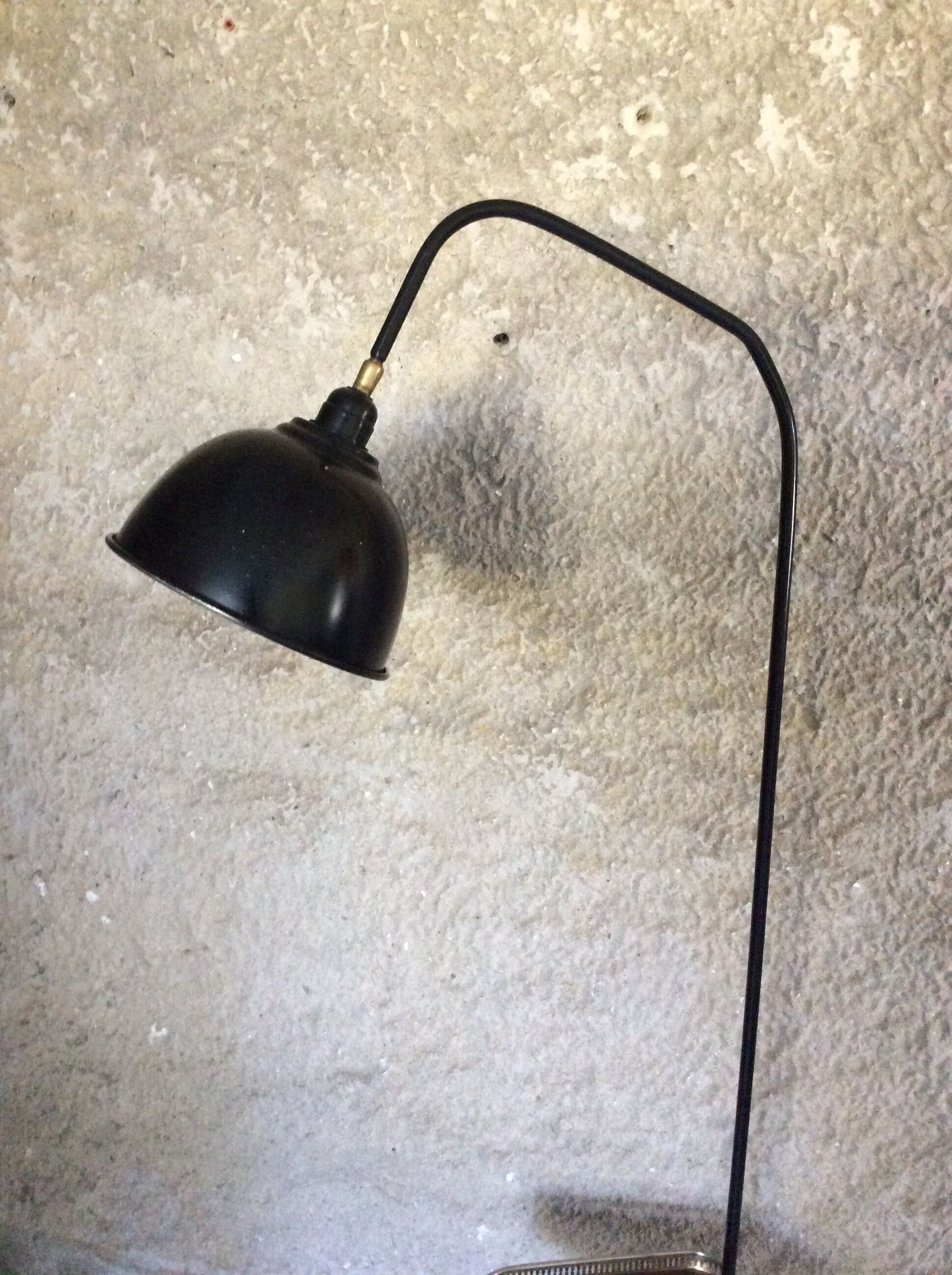 Lampadaire avec tablette vintage