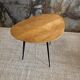 Table console chêne et pieds compas