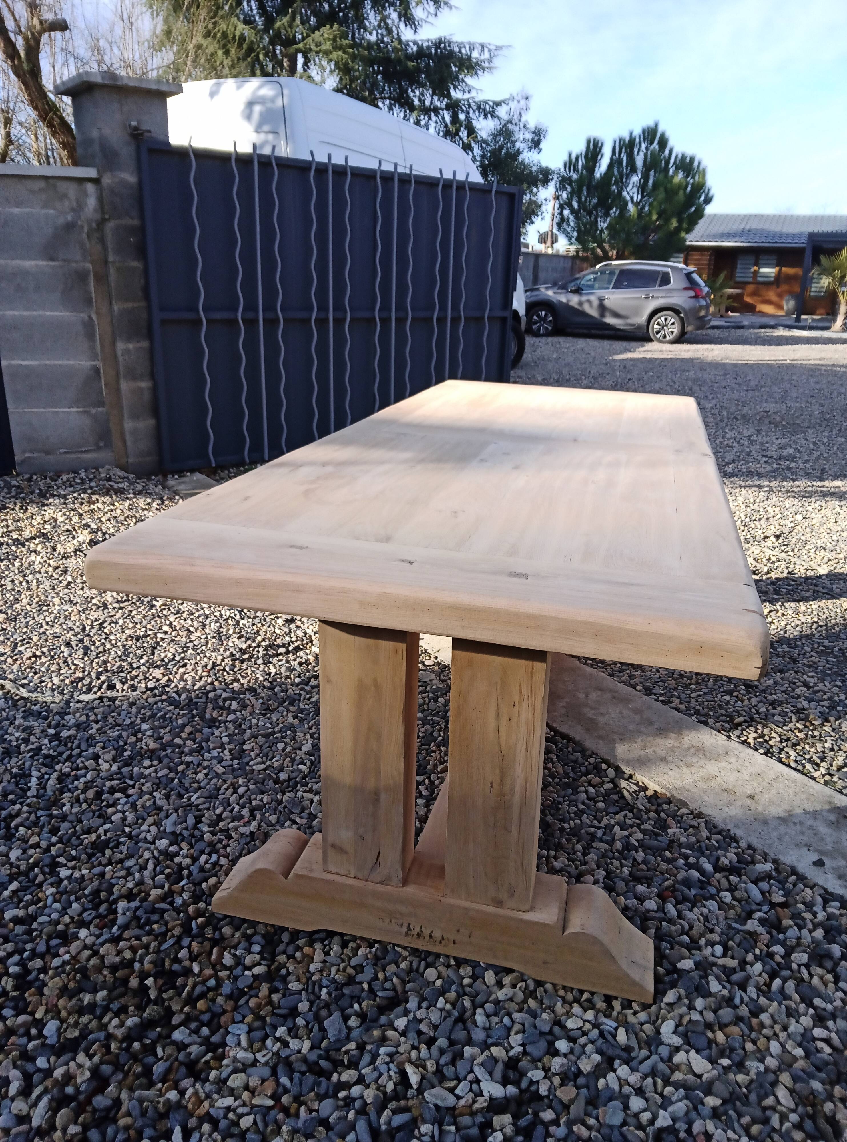 Monastery table made of solid oak.