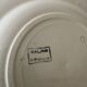 Set of 12 old flat plates with flower decorations - Salins