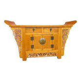Buffet chinois en orme sculpté