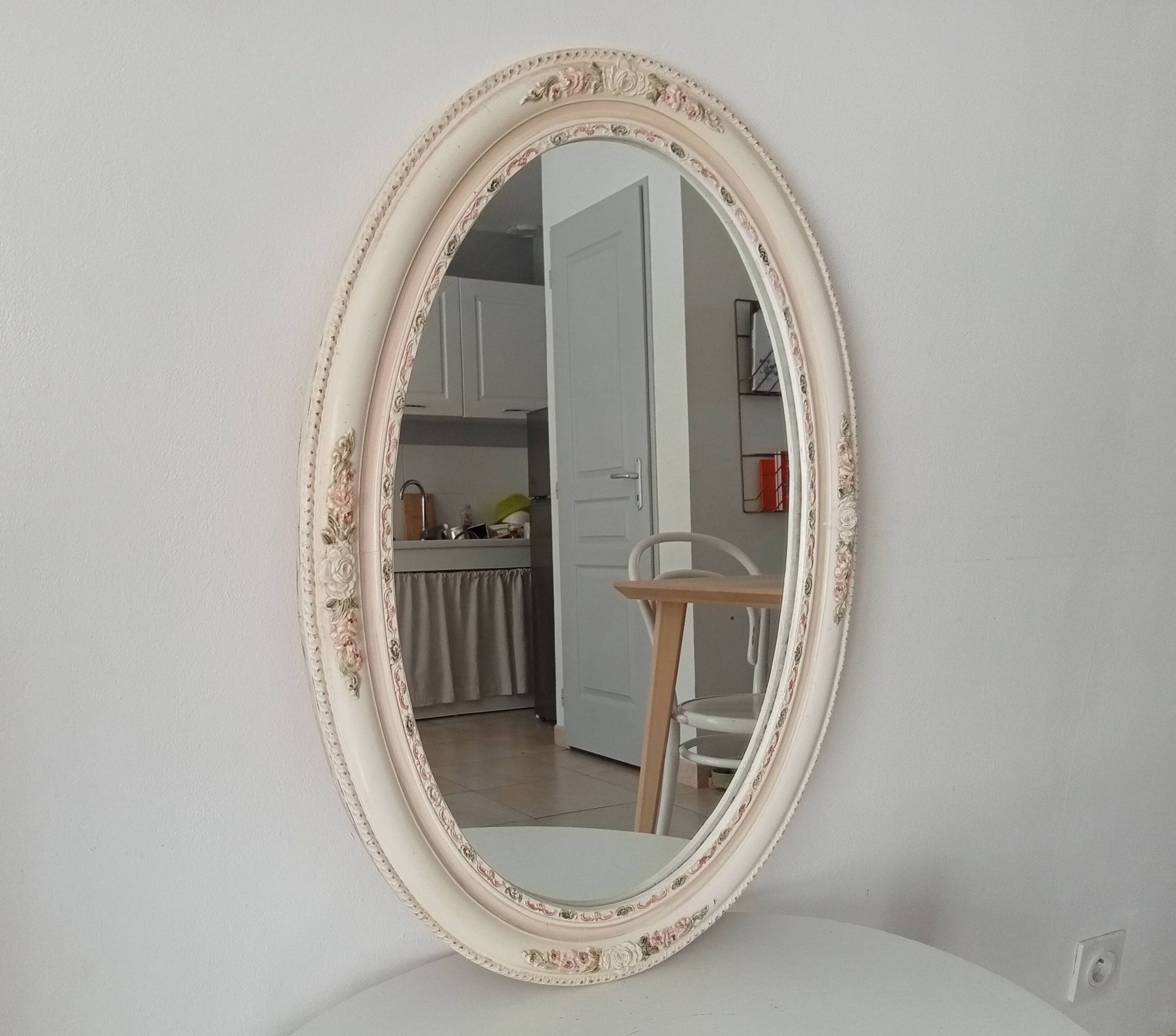 Miroir vintage en céramique années 60/70