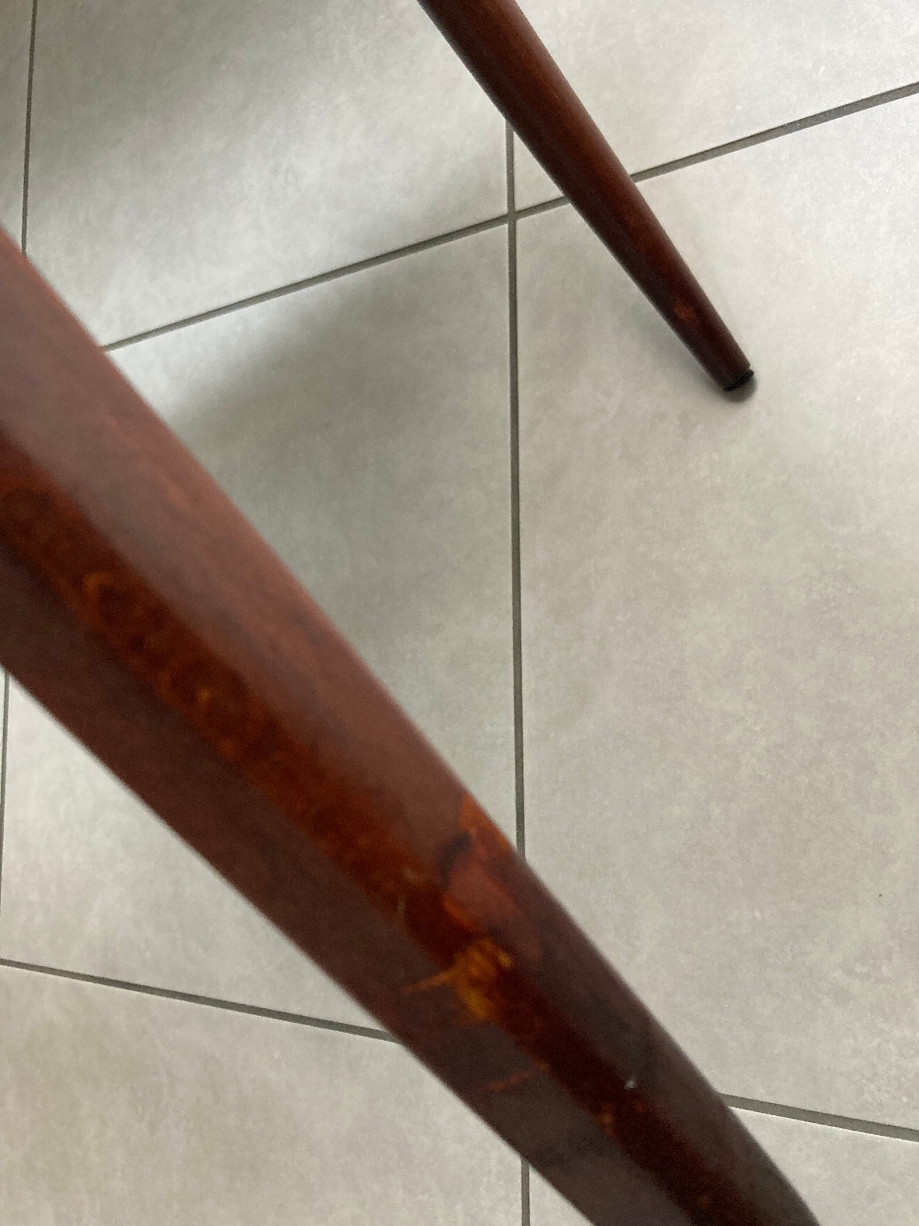 Set of 6 scandinavian chairs skaï black