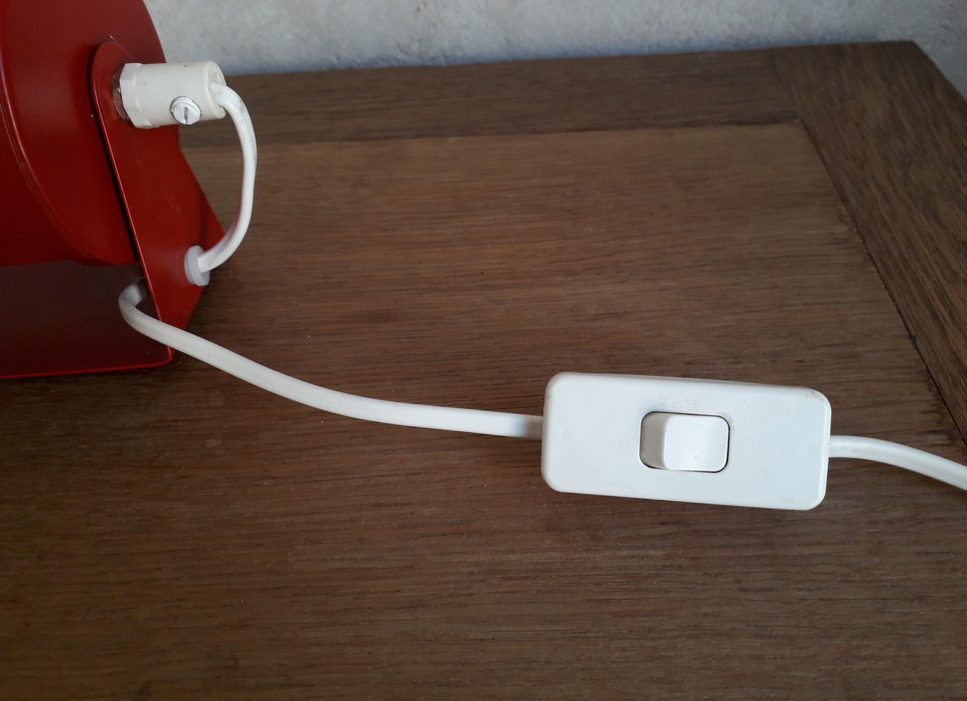 Ikea red sconce 1980