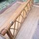 Sixties rattan wall shelf