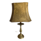 Lampe de table orientale – Laiton gravé & abat-jour parchemin