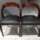 Suite de 4 Chaises a manger Baumann modèle " Gondole" années 1970
