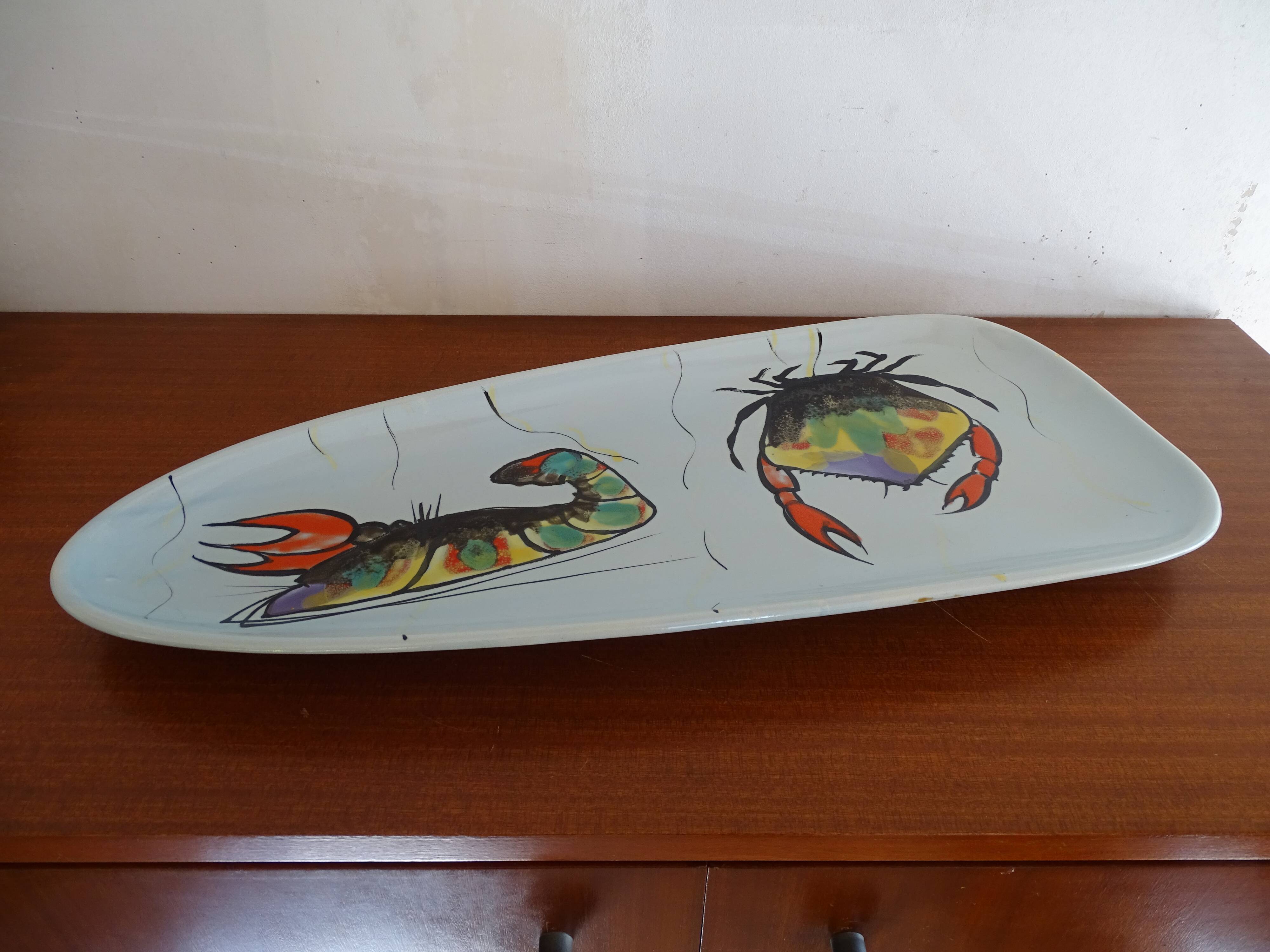Fish dish MBFA Pornic 1960 vintage