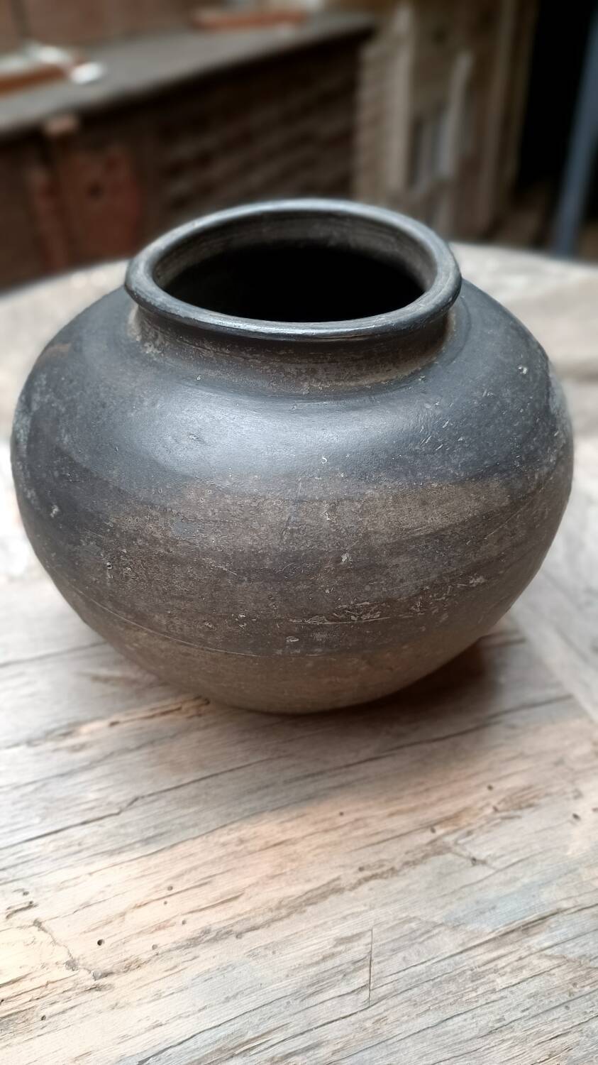 Old Indonesian terracotta water jar