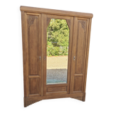 Art Deco oak wardrobe