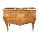 Commode Louis XV marqueterie et marbre