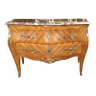 Louis XV marquetry and marble chest of drawers