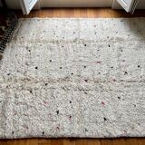 Berber Beni Ouarain handmade rug with colorful polka dots, 100% wool