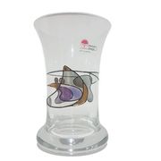 Nagel Vase Exclusive Design, hand-blown transparent glass, Germany, 1980s.