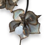 Metal flowers floor lamp