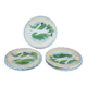 Old asparagus plate X 5, French slushie plate Salins-les-bains