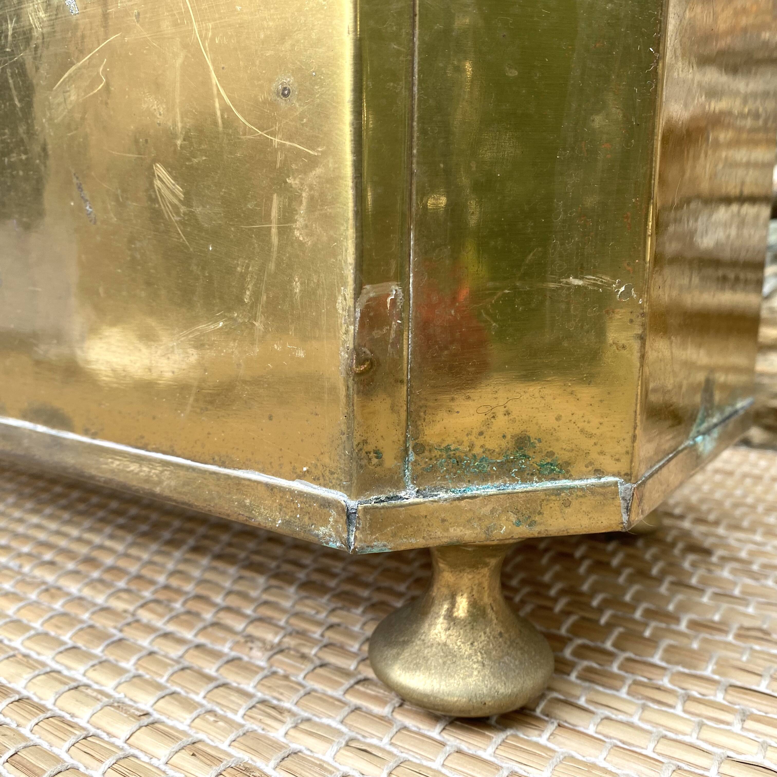 Brass planter, Italy 1970