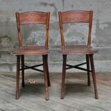 Pair of art nouveau chairs j&j kohn