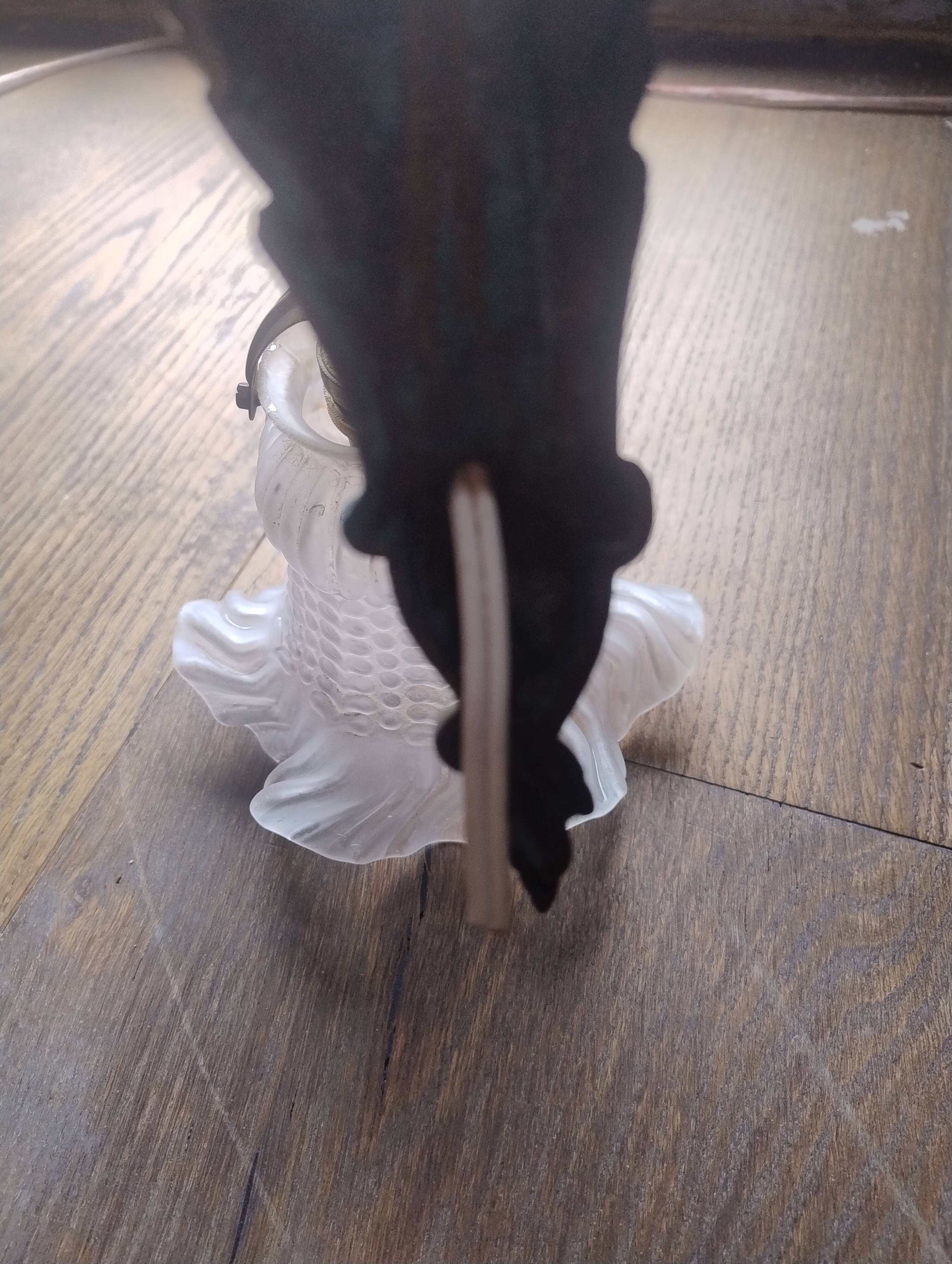 Antique gilded bronze wall lamp art deco