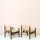 Scandinavian 'Safari Chair' style armchairs