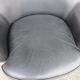 Scandinavian Pilot armchair by Arne Norell in black leather.