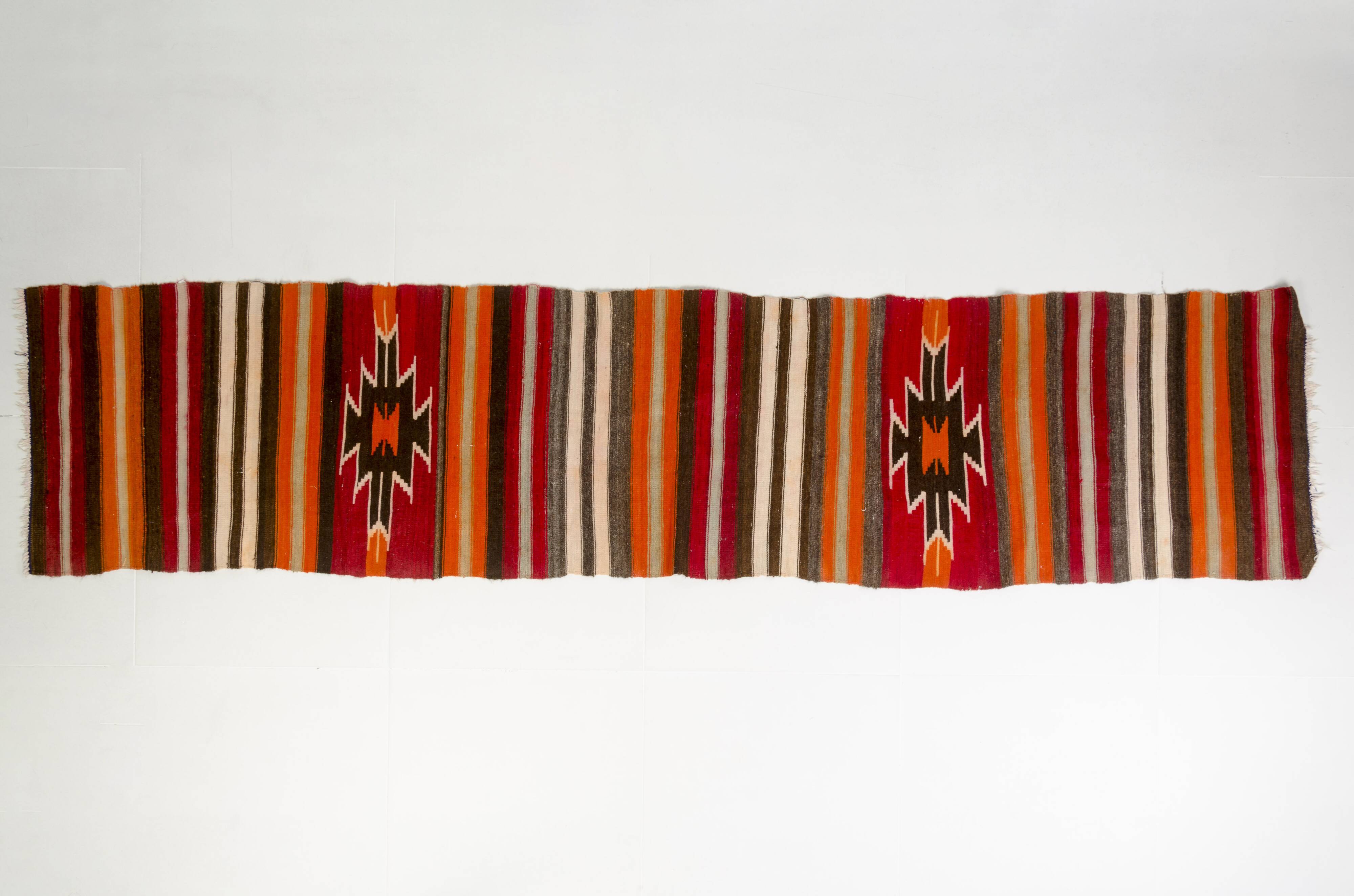 Tapis Kilim Anatolien Vintage, Kilim Géométrique Vintage sku-138