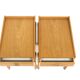 Set of 2 Scandinavian oak bedside tables, Sweden, 1960.