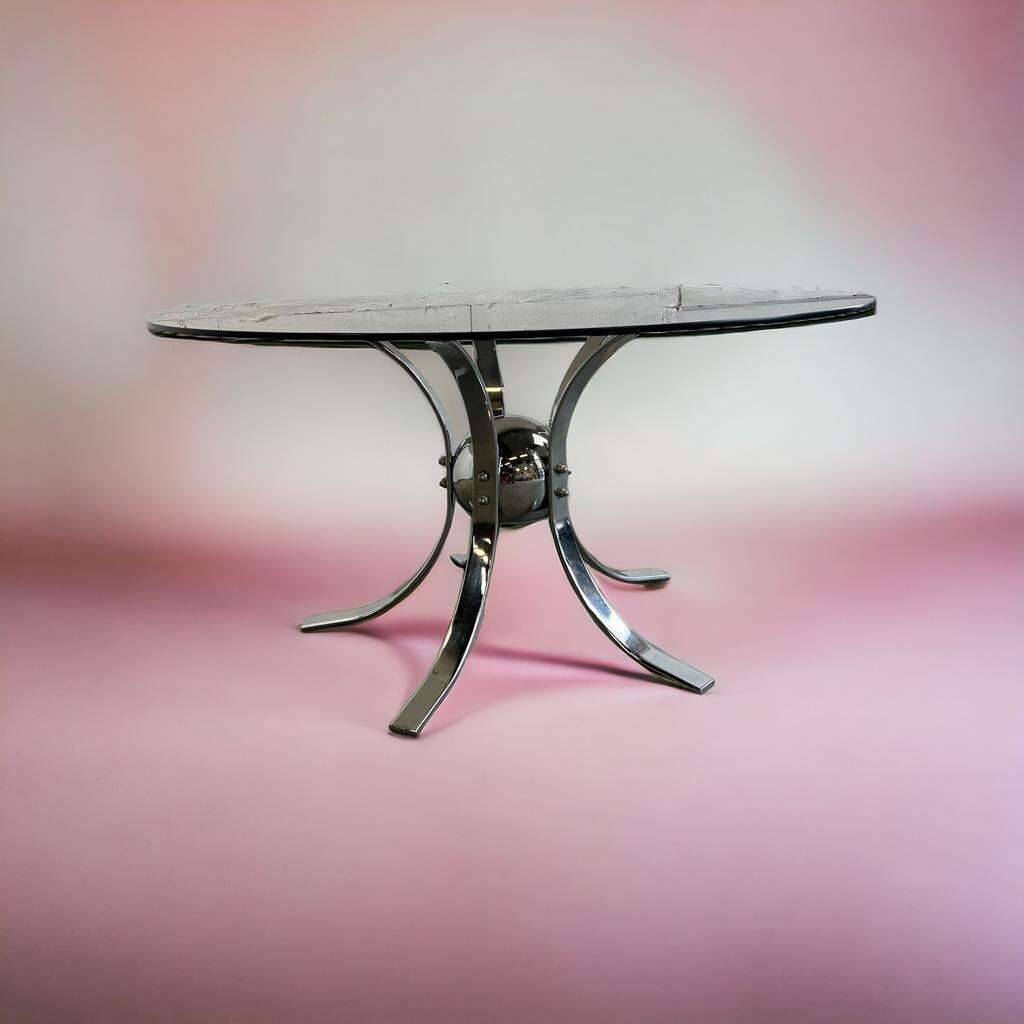 Table basse vintage de l'ère spatiale spoutnik
