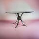 Table basse vintage de l'ère spatiale spoutnik
