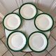 Set of 5 flat plates Digoin Sarreguemines model "Savoie" years 50-60