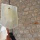 Vintage white onyx bookends – Horse heads