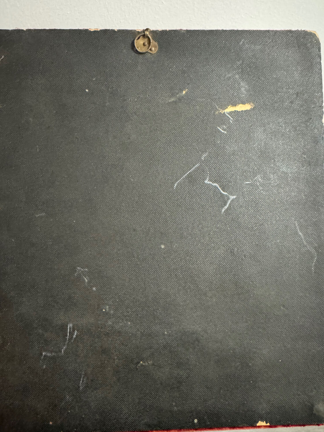 Pastoral scene painting on porcelain, 19th century