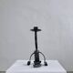 Brutalist sculptural iron candle holder | Netherlands | 1970s