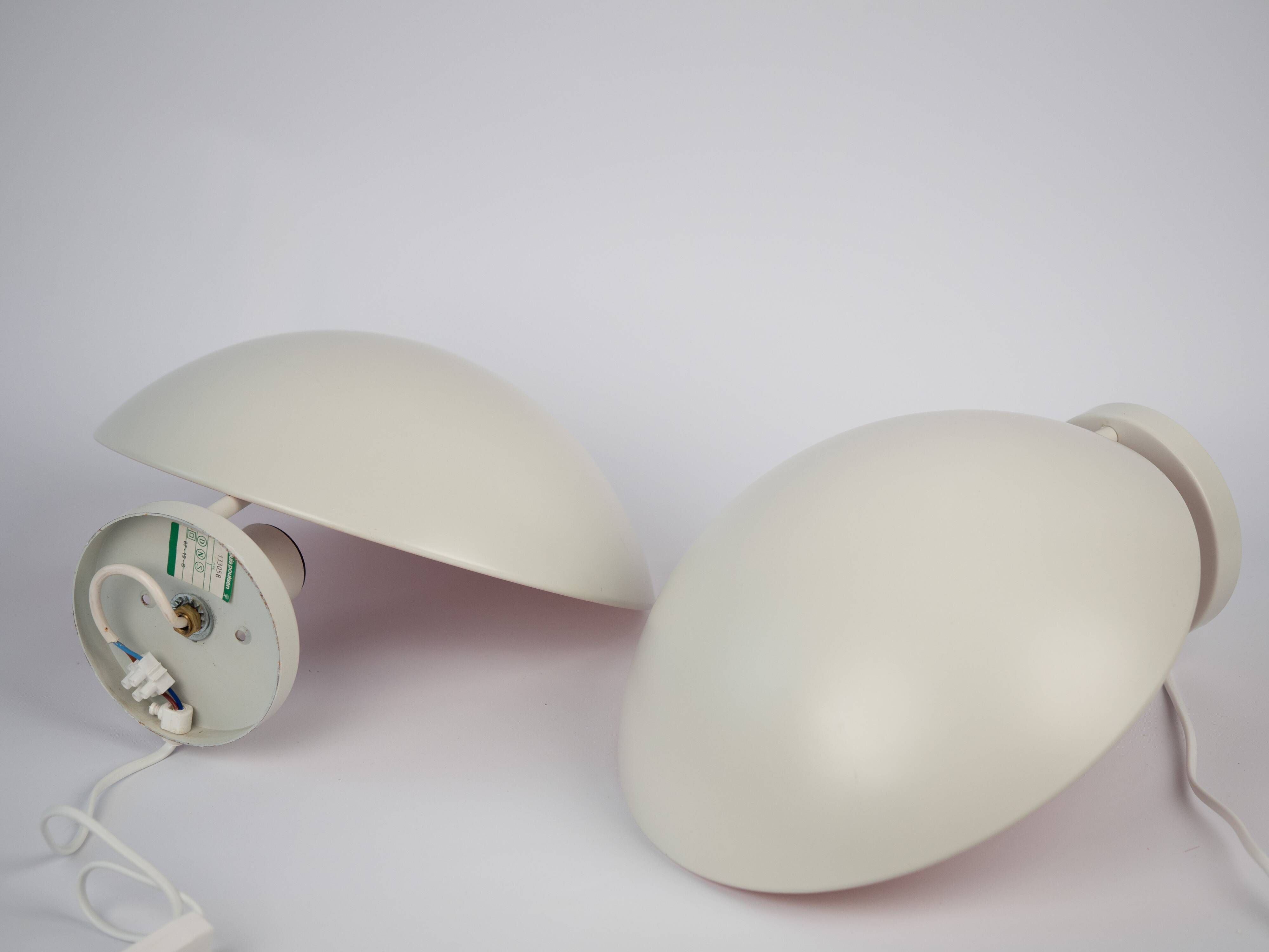 XL Paire d'appliques murales vintage danoises PH HAT par Poul Henningsen, Louis Poulsen, 1961