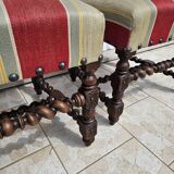 Paire de chaises Louis XIII en chêne