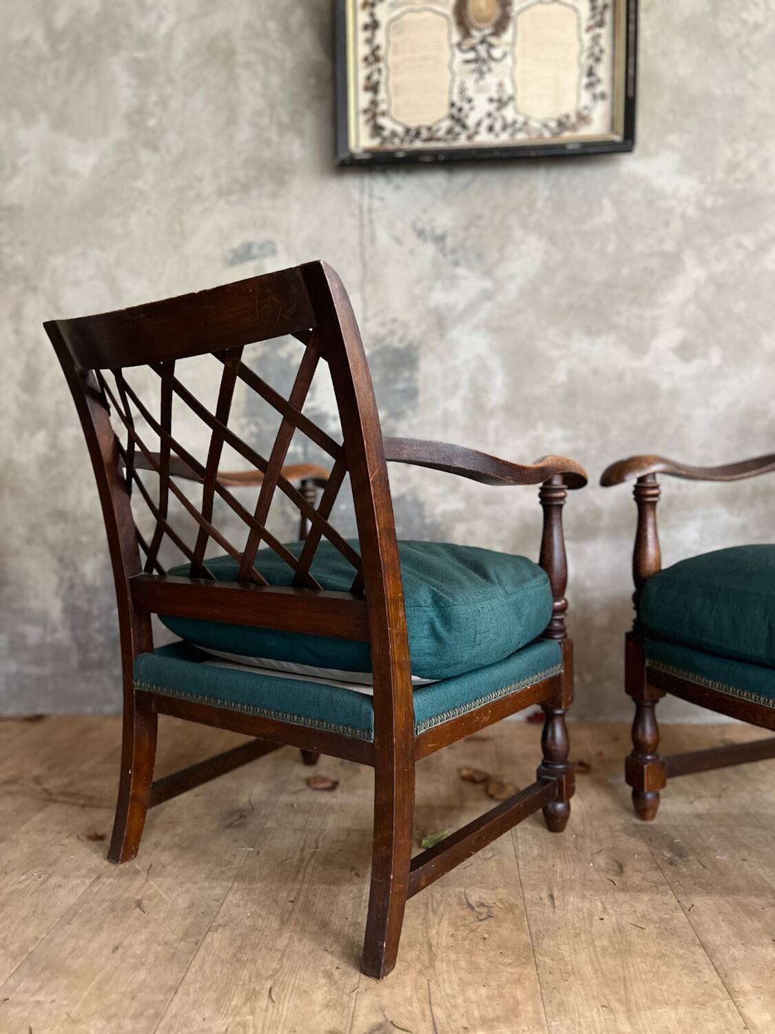 Pair of antique armchairs