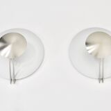 "Vega" wall lights by L. Cesaro for Tre Ci Luce, 1980s, set of 2